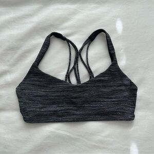 Lululemon Black Pattern Sports Bra